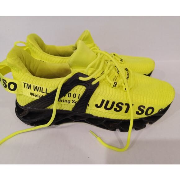 Cokafil Mens Running Yellow Shoes Size 42 - Picture 1 of 6